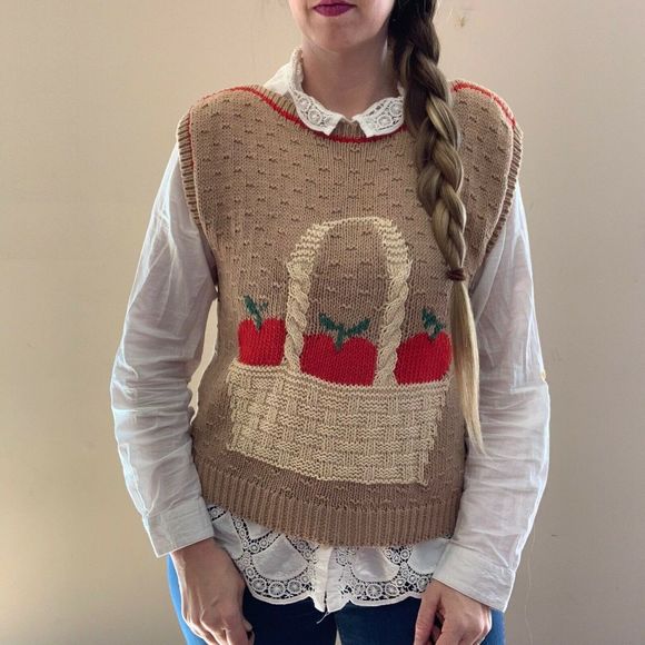 Vintage Sweaters - Vintage 1960’s The Villager Apple Sweater